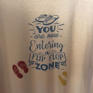 Custom flip flop tee